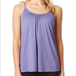 32 Degrees WOMEN'S Purple COOL FLOWY BRA CAMI